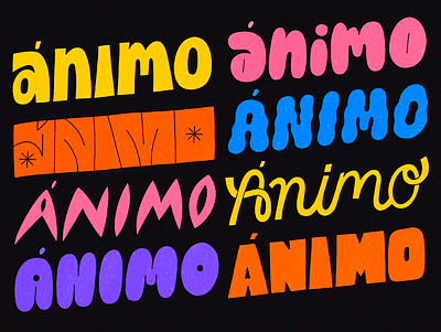 ÁNIMO illustration lettering mexico summer t shirt t shirt design