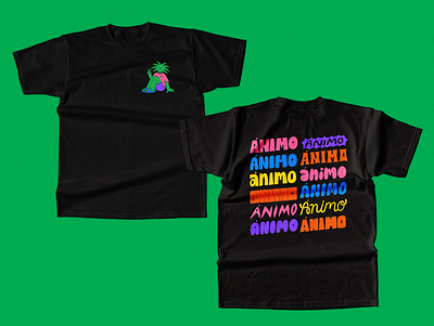 ÁNIMO illustration lettering mexico t shirt t shirt design