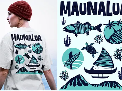 Maunalua Hawaii Beach Surfing T-Shit Design beach t shirt fish t shirt graphic design hawaii hawaii t shirt hawaii tshirt design island tshirt design marine nature t shirt ocean ocean t shirt outdoor t shirt surf tee surfing surfing t shirt t shirt design service teeshirt tshirt