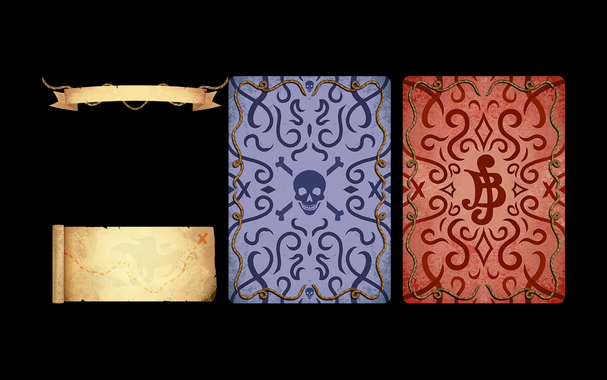 Pirate Theme Card Design 2dartist boardgame branding cardgame design gameassets graphic design illustration logo ui