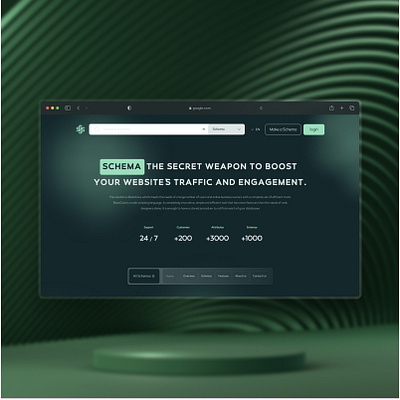 Schema - landing page of business branding graphic design landing landingpage ui uiux ux