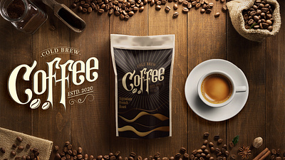 Coffee Ice Brew Package brewing cafe coffee coffee logo coffee shop packaging packaging design design paintbrushmarketing product design