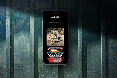 Rock and Folk App prototype with ProtoPie animation app graphic design interface musicapp protopie prototype rockandfolk ui ux