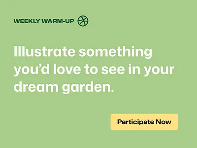 Illustrate Something You'd Love to See in Your Garden 🪴 community design dream garden dribbble dribbbleweeklywarmup garden illustration miniature garden prompt weekly warm up