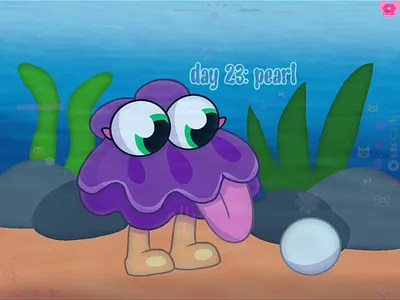 Maycean Day 23: pearl art post art tag digital art drawing fan art illustration