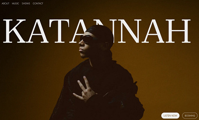 Katannah – Rapper Portfolio Concept animation graphic design gsap landing page nextjs ui web web design