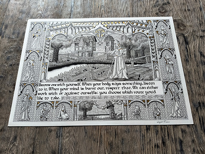23.05.2025 calligraphy fairy tale gold illumination manuscript medieval pen and ink