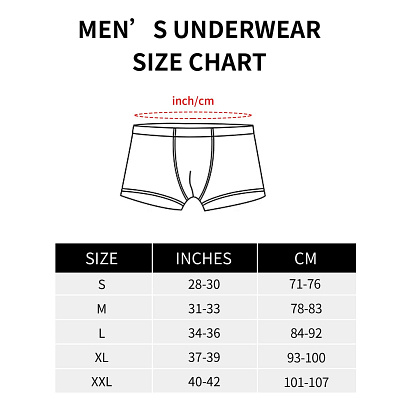 Size Chart Illustration for Men's Underwear adobe design graphic design illustration size chart