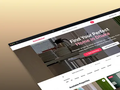 UX/UI Case Study – Real Estate Rental Web App ui web design website