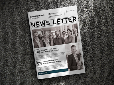 Newsletter Design business corporate design graphic design layout news newsletter newsletter design print print design typography