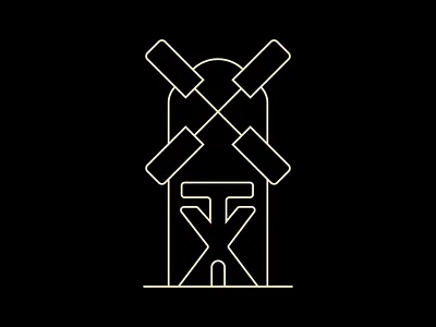 Texas Windmill 2d branding design design house design studio farm graphic design icon logo texas vector windmill