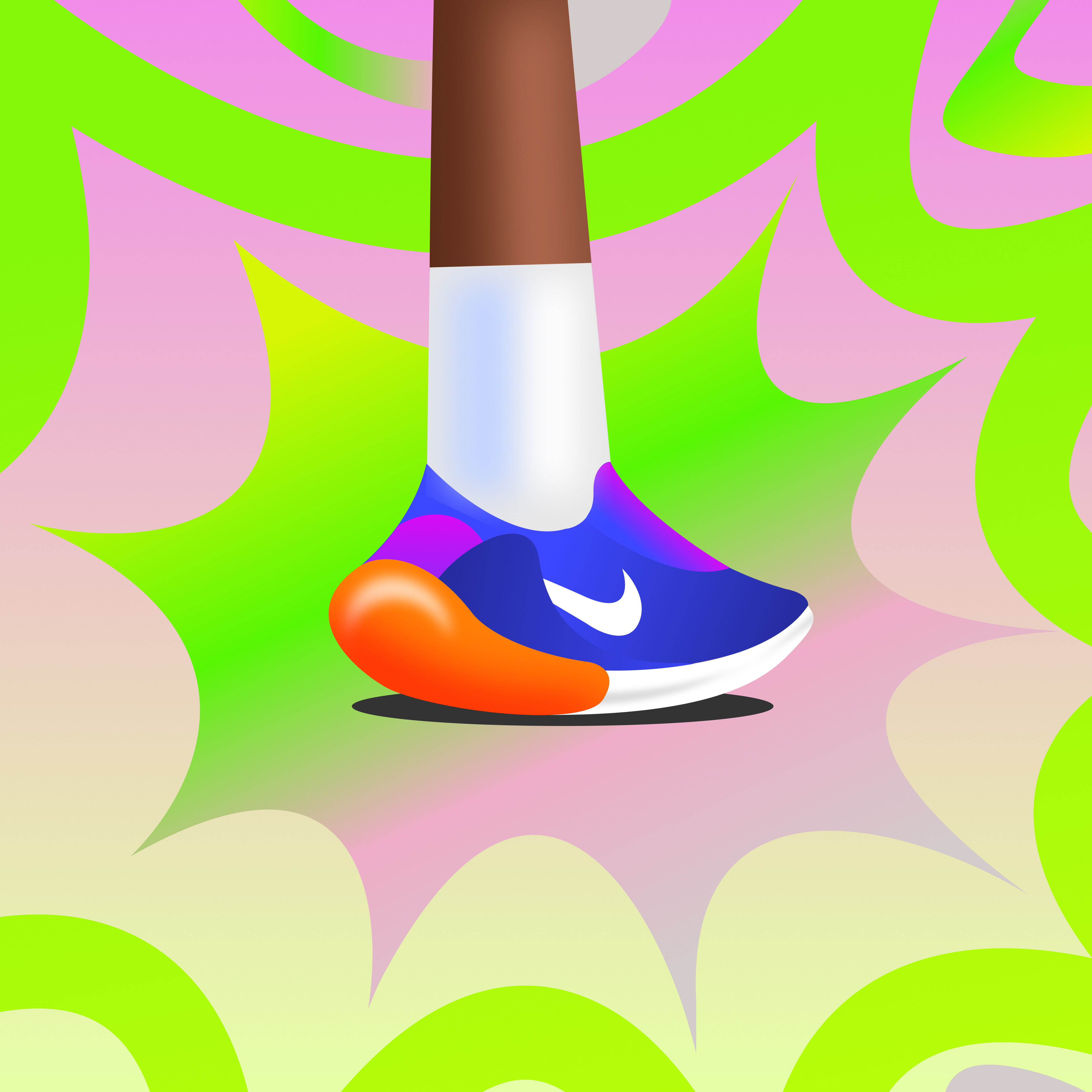 Step Into Motion animation graphic design motion graphics shoe visual design
