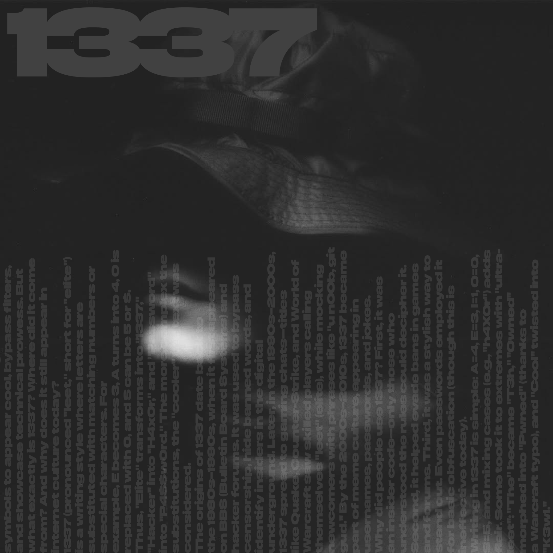 1337 branding design logo poster ui