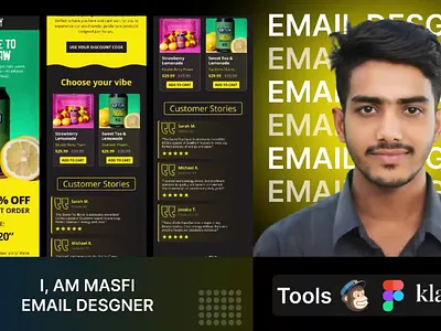 Creative Email Designer cold emaill dsign email campain email design email marketing email newsletter design figma email html email klaviyo email mailchimp email modern email responsive email trendy email design ui
