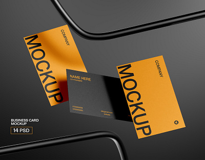 BUSINESS CARD BRANING MOCKUP 3d animation brand branding business card cards corporate graphic design identity logo mockup motion graphics photoshop ui
