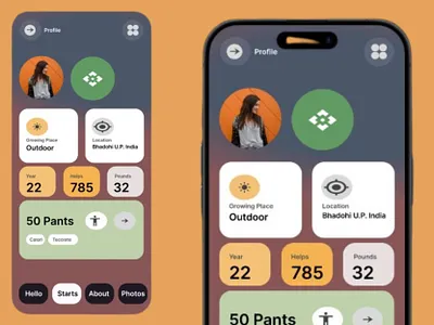 Plant Profile – Sustainability Companion app design app figma appp design design app figma figma design fitness fitness app fitness ui ui ui ux ux