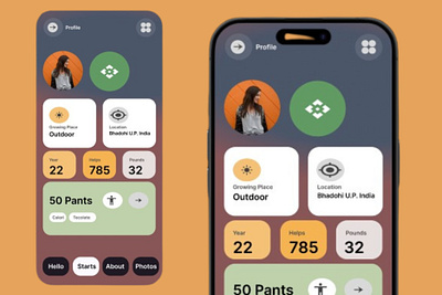 Plant Profile – Sustainability Companion app design app figma appp design design app figma figma design fitness fitness app fitness ui ui ui ux ux