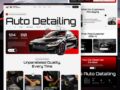 Car Wash Website 🚘 branding car car wash clean design graphic design motion graphics service ui wash website