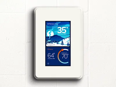 Thermostat Demo for Embedded World 2025 embedded embedded gui embedded ui gui iot smart smart thermostat ui uiux ux