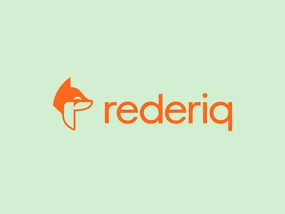 Rederiq branding design fox logo logo design mark
