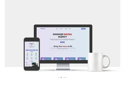 Digital Agency Website UI/UX Design adobe xd branding design digital website figma graphic design landing page ui uiux ux web design