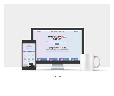 Digital Agency Website UI/UX Design adobe xd branding design digital website figma graphic design landing page ui uiux ux web design