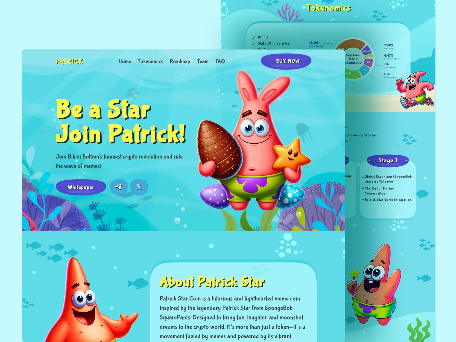 Meme coin website by Mr Abadul on Dribbble