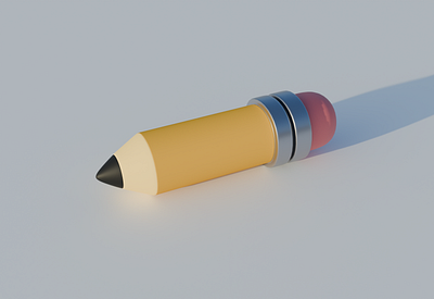 A Pencil 3d characterdesign illustration