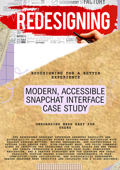 Redesigning Snapchat Interface