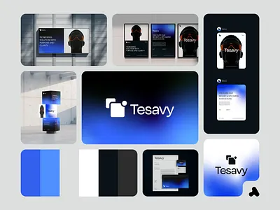 Branding | Tesavy branding design graphic design logo logomark minimalist branding minimalist logo designs modern logo tech branding tech logo
