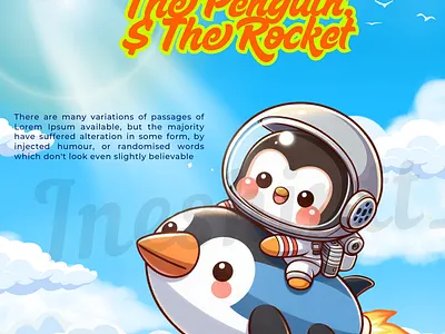 The Penguin book cover cartoon kids story penguin