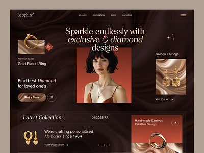 Website for Luxury Jewellery Brand design ecommerce fashion ff gold interface jewellery luxury jewellery product service startup ui ux web web design webdesign website website designer women womenaccessories