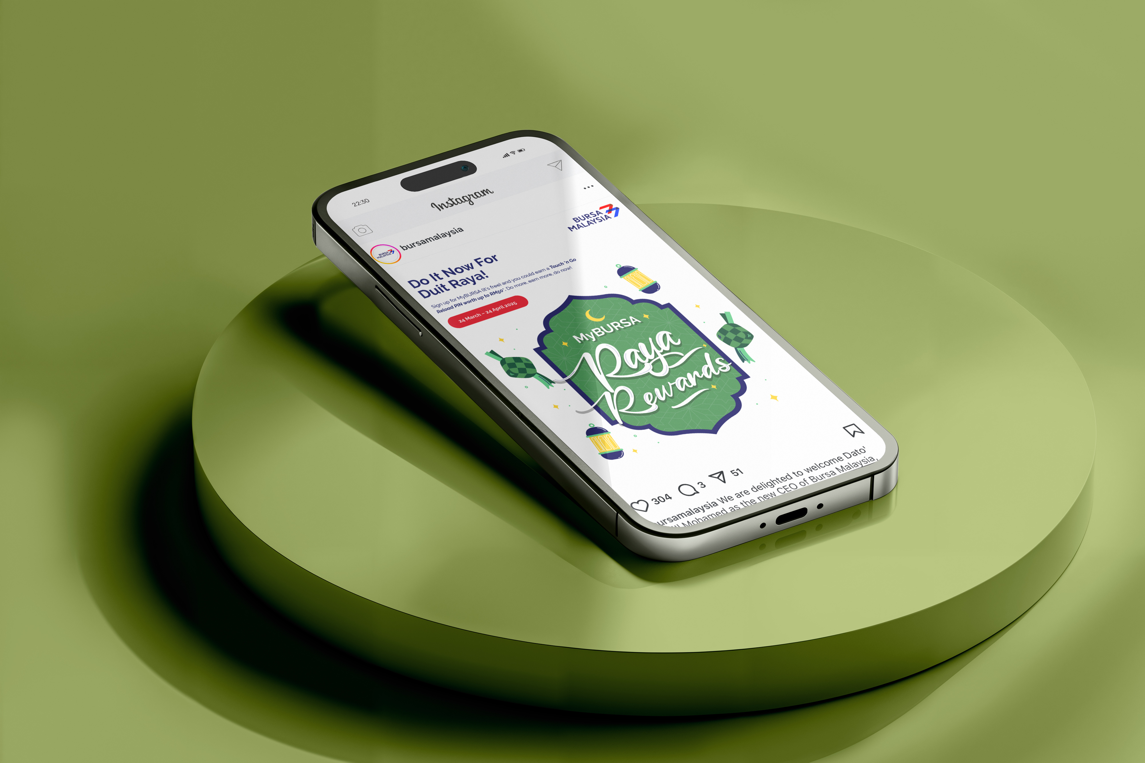 Raya Rewards for Bursa Malaysia — Digital Ads & Visuals banner design brand identity branding design festival illustration graphic design illustration illustration art social media design