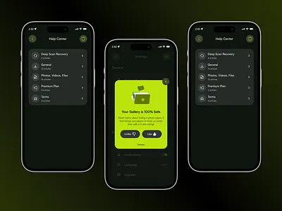 Photo/Video Recovery - Mobile App ai photo app design data recovery gallery app instagram redesign media recovery mobile app ui mobile design inspiration mobile gallery mobile photo mobile ui photo photo video app recovery social app ui ui design ui ux design video editing