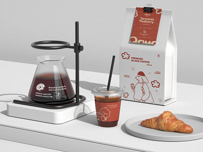 Branding & Packaging Design for Qavo Cafe brand brand book brand identity branding coffee shop design graphic design identity illustration logo modern logo packaging design restaurant branding typography ui visual identity