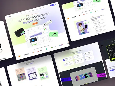 Trezo - Finance Landing brand identity envytheme finance landing saas landing uidesign uxdesign uxresearch