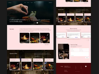 Grillup – Clean, Bold Website for a Restaurant figma restaurant restaurant website ui web web design web development webflow