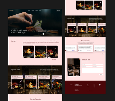 Grillup – Clean, Bold Website for a Restaurant figma restaurant restaurant website ui web web design web development webflow