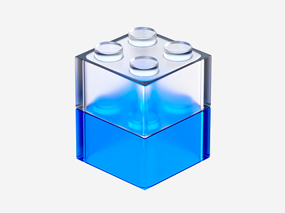 Two Lego Bricks 3d animation blender