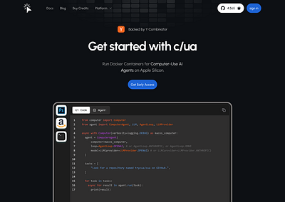 Trycua homepage