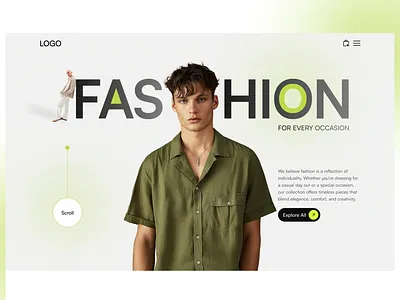 Fashion E-commerce Website Landing Page clothing fashion figma landingpage ui ux website