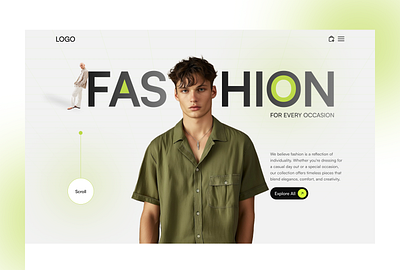 Fashion E-commerce Website Landing Page clothing fashion figma landingpage ui ux website