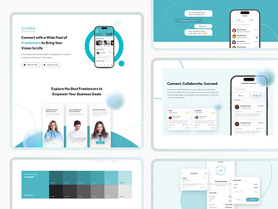 Customer and Freelancer MarketPlace case study landing page ui ux web design