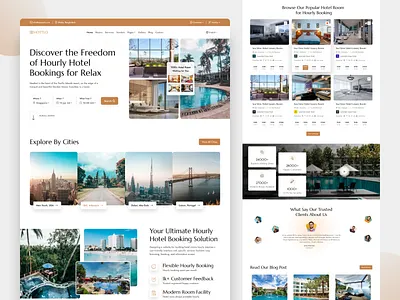 Hourly Hotel Booking Website booking website hotel hotel booking landingpage hotel booking website hotel management website hotel room website hotel saas hourly hotel booking website landing page design restuarant website ui ui ux design ux website design