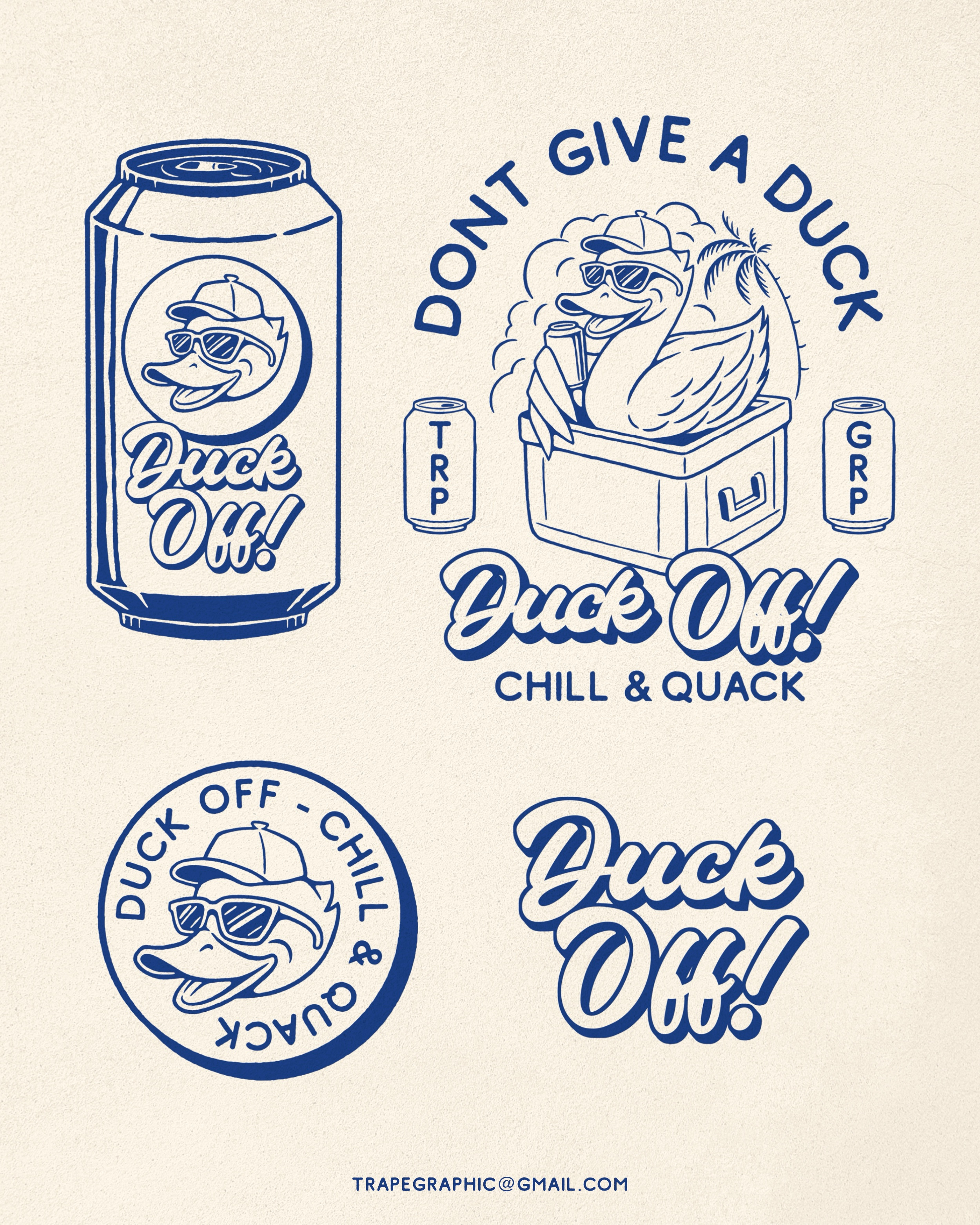 DUCK OFF animation apparel branding characterdesign clothing design duck graphicdesign illustration logo summer t shirtdesign vector