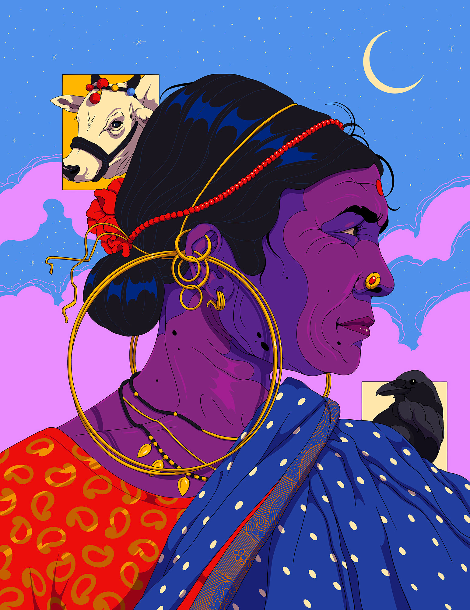 Strength in stillness 🐦‍⬛ art design illustration sajid