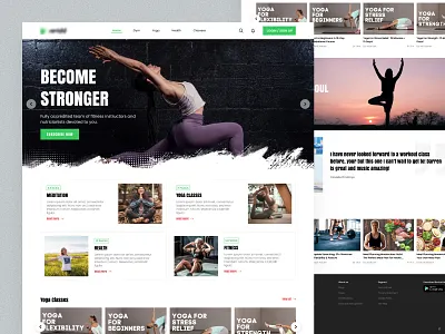 Yoga Landing - Storefront clean clean design design designer exercise fitness gym homepage minimal storefront ui ui design ui ux ux yoga