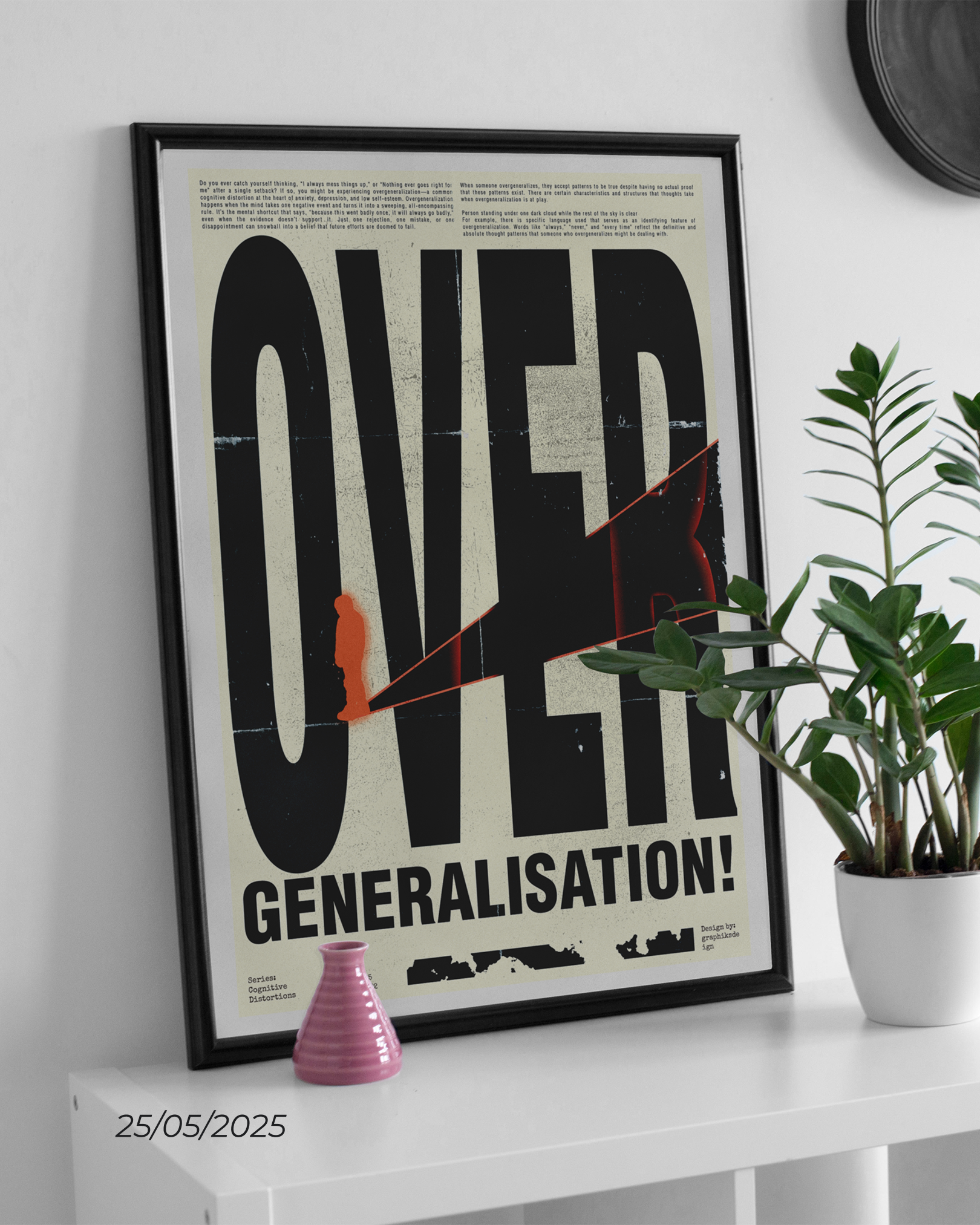 Overgeneralisation in Cognitive Distortions cognitivedistortions graphic design inspiration graphiks graphiksdeign indian designer mentalhealthdesign minimal overgeneralisation psychologydesign swissdesign thinkingtrap typography us design visualstorytelling
