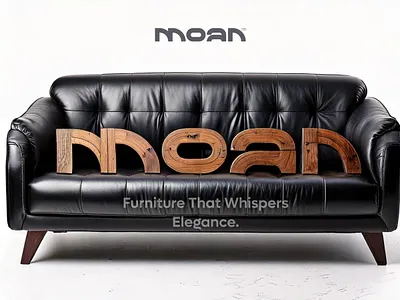 MOAN Furniture Branding brand identity branding furniture logo logomark logotype minimalist modern logo wordmark