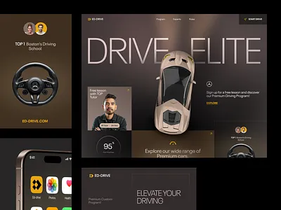 Website for an Education Company ✦ ED-Drive design interface product service startup ui ux web website